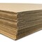 Flipside Products 32" x 40" Kraft Two Sided (E-Flute or C-Flute) Corrugated Project Sheets, Cardboard Sheets, Flat Packing Inserts, Crafts, Pads Packing, Brown
